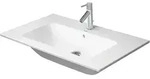 Duravit ME by Starck M&ouml;belwaschtisch, mit &Uuml;berlauf, 1 Hahnloch, mit Hahnlochbank,