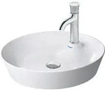 Duravit Cape Cod Aufsatzbecken, &Oslash; 480 mm, mit Armatureninsel, ohne &Uuml;berlauf,