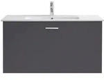 Duravit ME by Starck M&ouml;belwaschtisch, mit &Uuml;berlauf, 1 Hahnloch, mit Hahnlochbank,