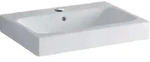 Geberit iCon Aufsatzwaschtisch mit Hahnloch, 600 &times; 485 mm, wei&szlig;, 124560000, Farbe: