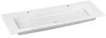 KEUCO ROYAL 60 Einbau-Doppelwaschtisch aus Keramik, 1409x17x538mm, mit 2x1...