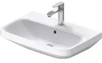 Duravit Waschtisch DuraStyle 65cm mit &Uuml;berlauf, mit Hahnlochbank, 1 Hahnloch,