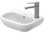 Duravit D-Code Handwaschbecken, mit Hahnloch rechts und &Uuml;berlauf, 360 &times; 270...