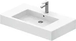 Duravit M&ouml;belwaschtisch Vero 85cm, mit &Uuml;berlauf, mit Hahnlochbank, 1 Hahnloch,