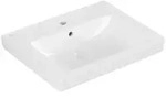 Villeroy & Boch Subway 2.0 Waschtisch, f&uuml;r 3-Loch Armatur, mit &Uuml;berlauf, 1