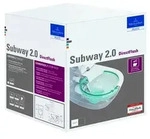 Villeroy & Boch Subway 2.0 WC Combi-Pack, oval, Abgang: waagerecht, DirectFlush,