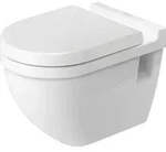 Duravit Wand-WC Starck 3 54cm, Sitzh&ouml;he + 5cm, Tiefsp&uuml;ler, 2215090000, Farbe: Wei&szlig;
