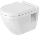 Duravit Wand-WC Starck 3 54cm, Befestigungsabstand 230mm, 2206090000, Farbe: Wei&szlig;