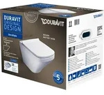Duravit DuraStyle Wand-WC Duravit Rimless Set 455109, inklusive WC-Sitz, 45510900A1,