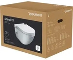 Duravit Starck 3 SET Wand-WC inklusive WC-Sitz mit Absenkautomatik, wei&szlig;, 42000900A1