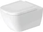 Duravit Wand-WC Happy D.2, Tiefsp&uuml;ler, ohne Sp&uuml;lrand, 540mm, mit verdeckter