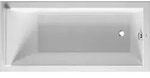 Duravit Starck Rechteck Badewanne, Einbauversion, 1 R&uuml;ckenschr&auml;ge, 1700x800mm,