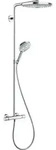 hansgrohe Raindance Select S 300 2-jet Showerpipe mit Thermostat, 27133000, Farbe: