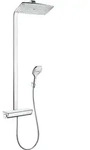 hansgrohe Raindance Select E360 1 jet Showerpipe, mit Thermostat, 27112000, Farbe: