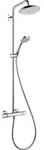 hansgrohe Croma Showerpipe 220 1-jet EcoSmart mit Thermostat, chrom, 27188000