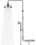 hansgrohe AXOR Starck ShowerSolutions Showerpipe mit Thermostat und 2-jet Kopfbrause