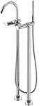 Steinberg Serie 100 Wannenarmatur, freistehende Zweigriff-Armatur, Ausladung...