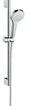 hansgrohe Croma Select S Brauseset Vario mit Brausestange 65 cm, wei&szlig;/ chrom,