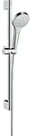 hansgrohe Croma Select S Brauseset Multi mit Brausestange 65 cm, wei&szlig;/ chrom,