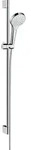 hansgrohe Croma Select S Brauseset 1-jet mit Brausestange 90 cm, wei&szlig;/ chrom,