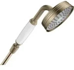 hansgrohe AXOR Montreux Handbrause 100 1-jet Classic, 16320820, Farbe: Brushed Nickel