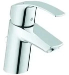 Grohe Eurosmart Einhand Waschtischbatterie, S-Size mit Ablaufgarnitur, EcoJoy,