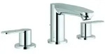 Grohe Eurostyle Cosmopolitan 3-Loch-Waschtischbatterie, Ausladung 130mm,