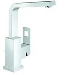 Grohe Eurocube Einhand-Waschtischbatterie, L-Size, Zugstangen-Ablaufgarnitur,