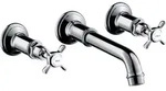 hansgrohe AXOR Montreux 3-Loch Waschtischarmatur Unterputz, Wandmontage,...