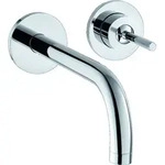 hansgrohe AXOR Uno Einhebel-Waschtischmischer Unterputz, Rosetten f&uuml;r Wandmontage,