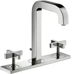 hansgrohe AXOR Citterio 3-Loch Waschtischarmatur 170, Zugstangen-Ablaufgarnitur,