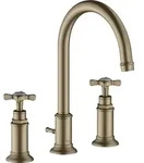 hansgrohe AXOR Montreux 3-Loch Waschtischarmatur 180, Zugstangen-Ablaufgarnitur,