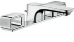 hansgrohe AXOR Urquiola 3-Loch Waschtischarmatur DN15 mit Platte, 11040000,...