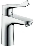 hansgrohe Focus Waschtischmischer, extra langer Griff, CoolStart, ComfortZone100,
