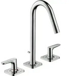 hansgrohe AXOR Citterio M 3-Loch Waschtischarmatur 160 mit Hebelgriffen, Rosetten und
