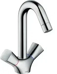 hansgrohe Logis 2-Griff Waschtischarmatur, Schwenkauslauf, ComfortZone150, ohne