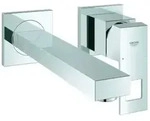 Grohe Eurocube 2-Loch-Waschtischbatterie, Unterputzmontage, Ausladung 231mm,