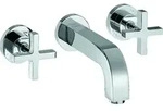 hansgrohe AXOR Citterio 3-Loch Waschtischarmatur Unterputz, Auslauf 222mm,