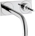 hansgrohe AXOR Uno Einhebel-Waschtischmischer Unterputz, Platte f&uuml;r Wandmontage,