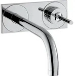 hansgrohe AXOR Uno Einhebel-Waschtischmischer Unterputz, Platte f&uuml;r Wandmontage,