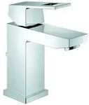 Grohe Eurocube Einhand-Waschtischbatterie, S-Size, Zugstangen-Ablaufgarnitur,