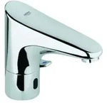 Grohe Europlus E Infrarot-Elektronik, mit Mischung, Batterie, Ausladung 154mm,...