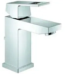 Grohe Eurocube Einhand-Waschtischbatterie, S-Size, Zugstangen-Ablaufgarnitur,