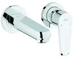Grohe Eurodisc-Cosmopolitan 2-Loch-Waschtischbatterie, Unterputzmontage, Ausladung
