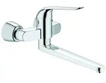 Grohe Euroeco Special Einhand-Waschtischbatterie, Aufputzmontage, Ausladung 341mm,