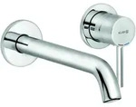 KLUDI BOZZ Unterputz-Waschtisch-Zweiloch-Wand-Einhandmischer, Ausladung 230mm,