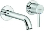 KLUDI BOZZ Unterputz-Waschtisch-Zweiloch-Wand-Einhandmischer, Ausladung 180mm,