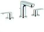 Grohe Eurosmart Cosmopolitan 3-Loch Waschtischbatterie, Ausladung 89mm,