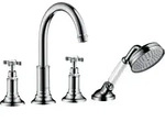hansgrohe AXOR Montreux 4-Loch Fliesenrandarmatur, 16544000, Farbe: Chrom