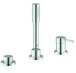 Grohe Essence 3-Loch Einhand-Wannenkombination , mit Handbrause, ohne Auslauf, chrom,